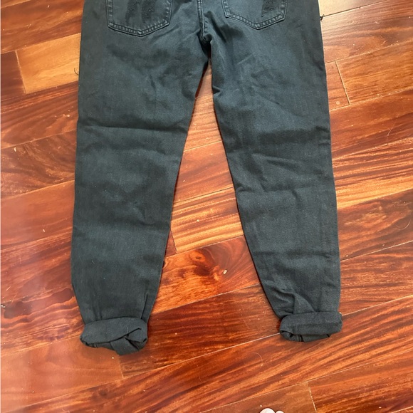 One Teaspoon Awesome Baggies 'Fox Black' Ripped Relaxed Tapered Leg Jeans Sz 30 - Picture 5 of 16